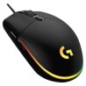 Mouse Gaming Optico Logitech G203 LightSync, 8000 Dpi, 6 Botones, Spectro RGB, Usb 2.0, Negro