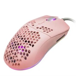 Mouse Gaming Game Factor MOG-601 Rosa, RGB, 16000 DPI, Sensor PMW3389, 7 botones