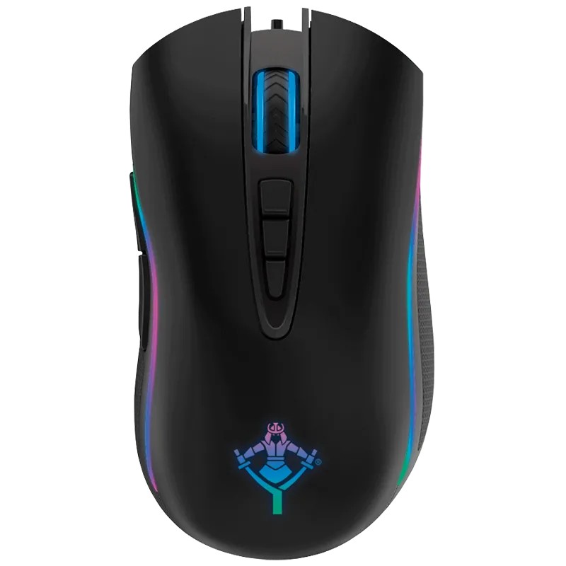 Mouse Gamer Yeyian Optico Gram Series 2000 Alámbrico USB a 6400 DPI Negro