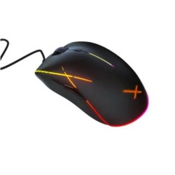 Mouse Gamer Xzeal XZ930, USB 1.7 mts, 12400 DPI, RGB, 8 botones programables, Scrol de metal, Sensor PAW-3327, Negro, XZMX930B
