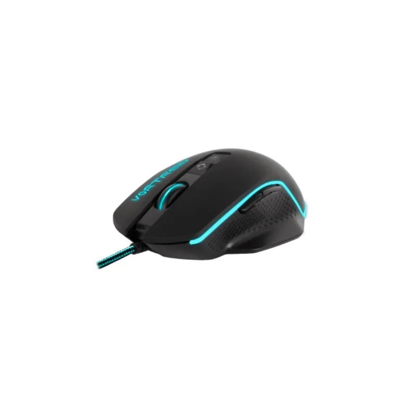 Mouse Gamer Vortred Optico Trapper Alámbrico USB-A 4000 DPI Negro
