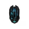 Mouse Gamer Ergonómico Vortred Óptico Dynasty Inalámbrico RF Inalámbrico 4800DPI Negro