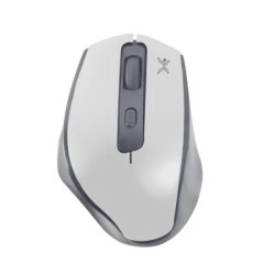 Mouse Ergonómico Perfect Choice Claymore Inalámbrico RF Inalámbrica/Bluetooth 1200DPI Blanco, Gris