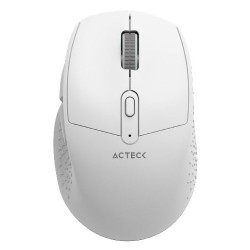 Mouse Ergonómico Acteck Óptico Optimize Ergo MI680 Inalámbrico USB-A 1600DPI Blanco
