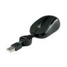Mouse Easyline Optico Retractil Negro El-993346