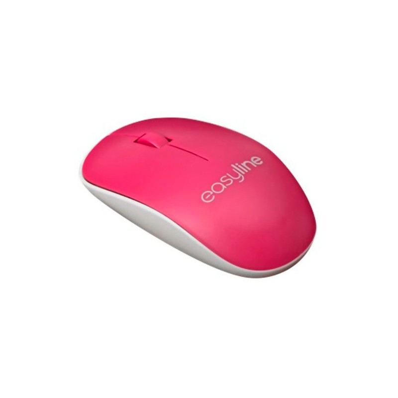Mouse Easy Line Optico El-995128 Inalámbrico Bluetooth 1000 DPI Magenta