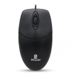 Mouse Brobotix Optico K1 Alámbrico USB Negro