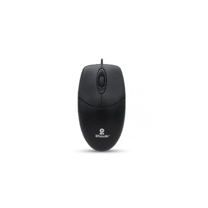 Mouse Brobotix Optico K1 Alámbrico USB Negro