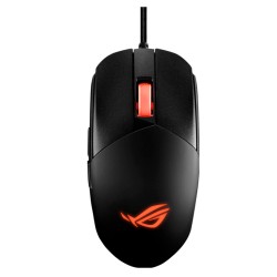 Mouse ASUS P518 ROG STRIX IMPACT III, 6 botones, 6200 PPP, RGB, optico, cableado, color negro