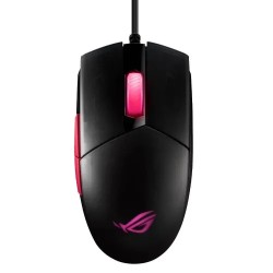 Mouse Asus Optico USB Rog Strix Impact II RGB Electro Punk 6200 DPI Gamer Negro, Rosa P512 Rog Strix Impact II Ep Awpba