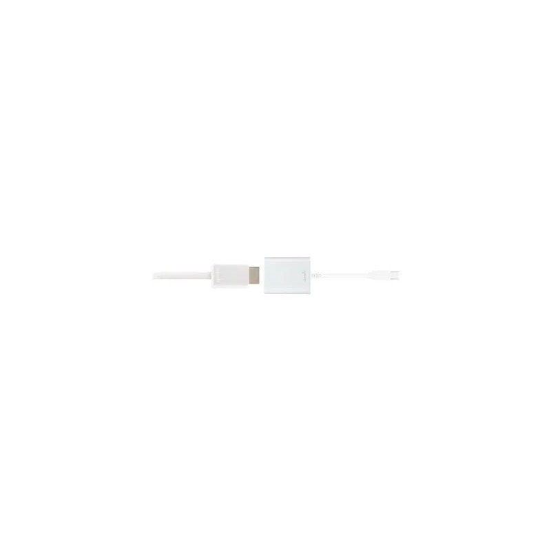 moshi - Adaptador de vídeo - Mini DisplayPort macho a HDMI hembra - 14 cm - plata - compatibilidad con 4K