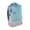 Mochila, Backpack TechZone TZ21LBP07 para Laptop 15.6 Pulgadas de Nylon/Poliéster Azul, Gris