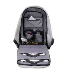 Mochila, Backpack Stylos de Poliester Stabap1S Gris, Negro