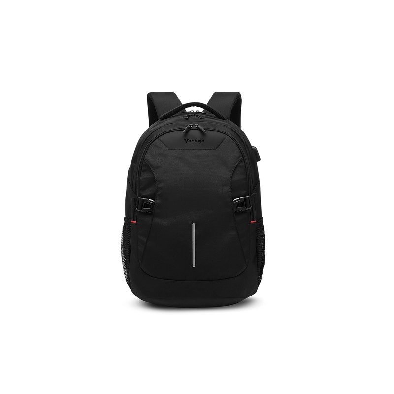 Mochila Vorago BP-402 15.6", Bolsa lateral, Compartimento para Laptop, Color Negro