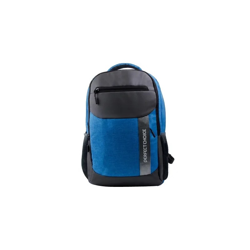 Mochila Perfect Choice Youth para Laptop 15.6" Color Negro-Azul