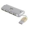 Mini Hub Steren Portátil USB 2.0 Ultra Delgado 4 Puertos