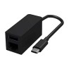 Microsoft Surface USB-C to Ethernet and USB Adapter - Adaptador red / USB - USB-C 3.1 - Gigabit Ethernet x 1 + USB 3.1 x 1 - neg