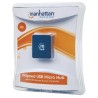 Micro HUB Manhattan USB 2.0 de 4 puertos, 480Mbit/s, Color Azul