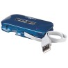 Micro HUB Manhattan USB 2.0 de 4 puertos, 480Mbit/s, Color Azul