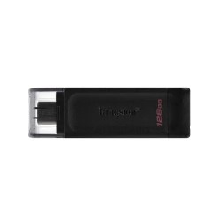 Memoria usb tipo-c Kingston DataTraveler 70, 128GB, Color Negro, Tipo C