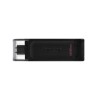 Memoria usb tipo-c Kingston DataTraveler 70, 128GB, Color Negro, Tipo C