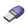 Memoria USB Kingston DataTraveler MicroDuo 3C 128GB USB A/C Lectura 200MB/s Morado