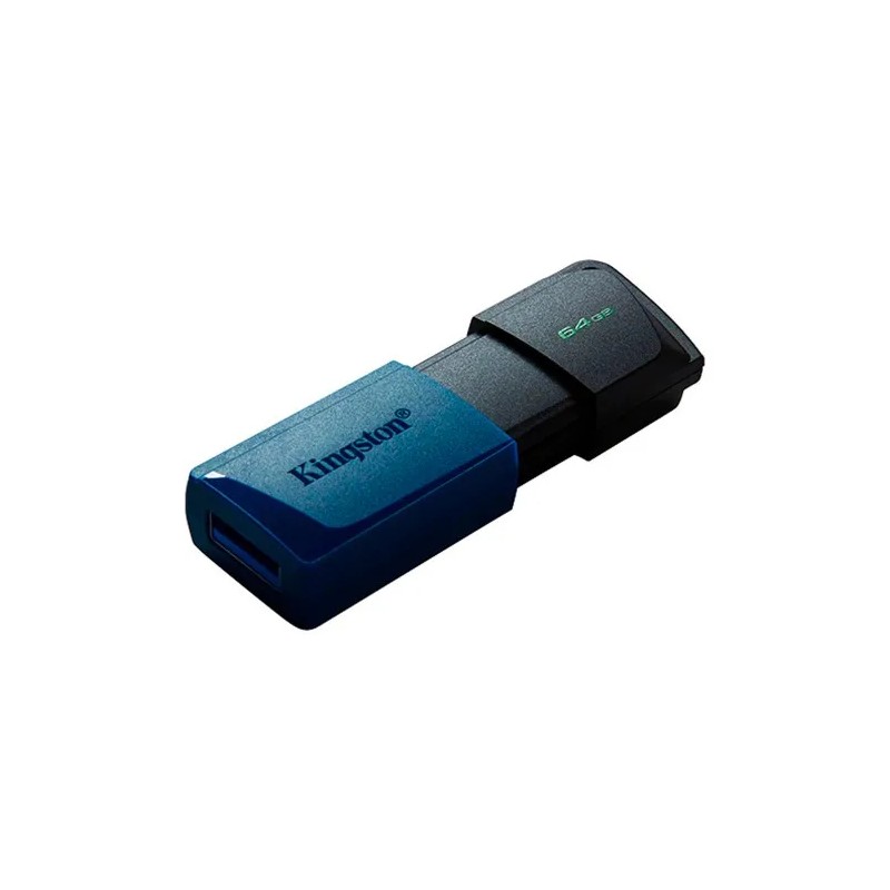 Memoria usb Kingston DataTraveler Exodia M 64GB USB tipo A, Color Negro/Azul