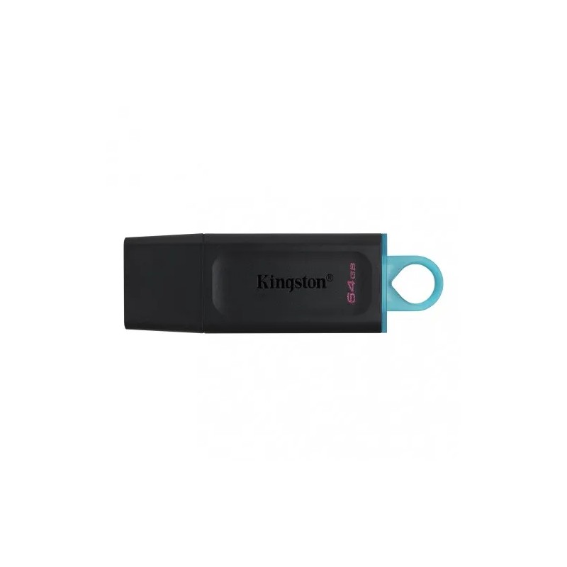 Memoria usb Kingston DataTraveler Exodia 64GB, 3.2 Gen 1, Factor de forma Tapa, Color Negro