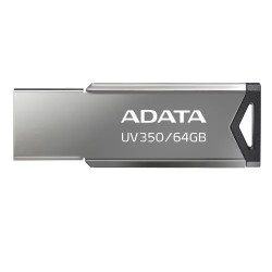 Memoria usb ADATA UV350 64GB, USB 3.0, Color Plata EOL