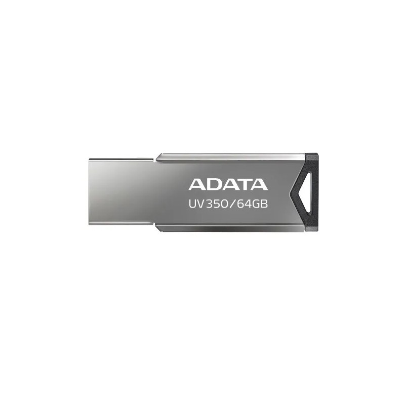 Memoria usb ADATA UV350 64GB, USB 3.0, Color Plata EOL