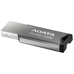 Memoria Usb Adata UV250 32Gb, Metalica, Color Plata