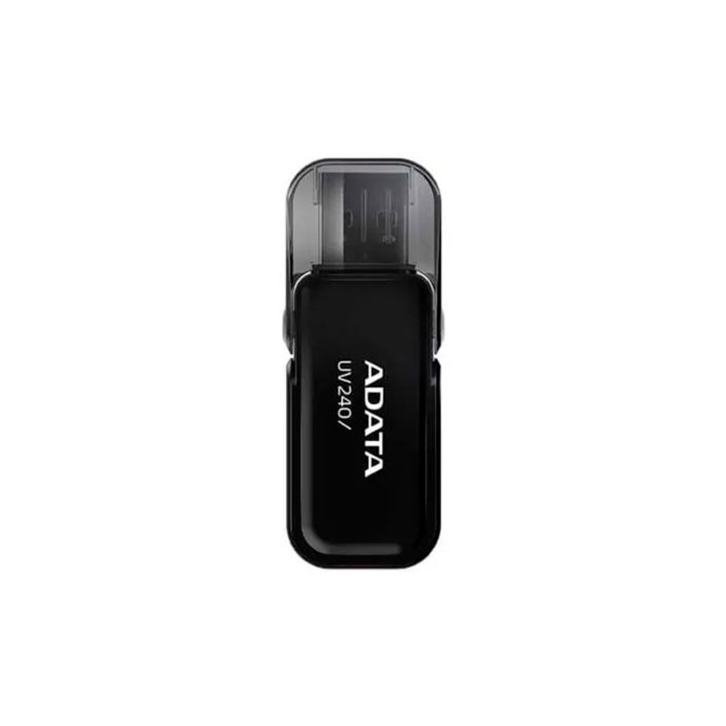 Memoria usb ADATA UV240, 32GB 2.0, Factor de forma Tapa, Color Negro