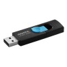 Memoria Usb Adata UV220, 64GB, Retractil, Color Negro/Azul