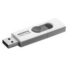 Memoria Usb ADATA UV220 64GB, 2.0, Factor de forma Deslizar, Color Gris/Blanco