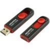Memoria usb ADATA 32GB C008, Deslizable, Color Negro/Rojo
