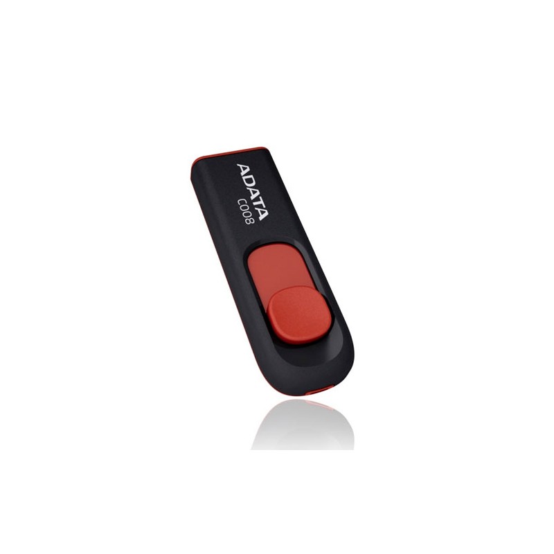 MEMORIA USB ADATA 16GB CLASSIC C008 ROJO/NEGRO