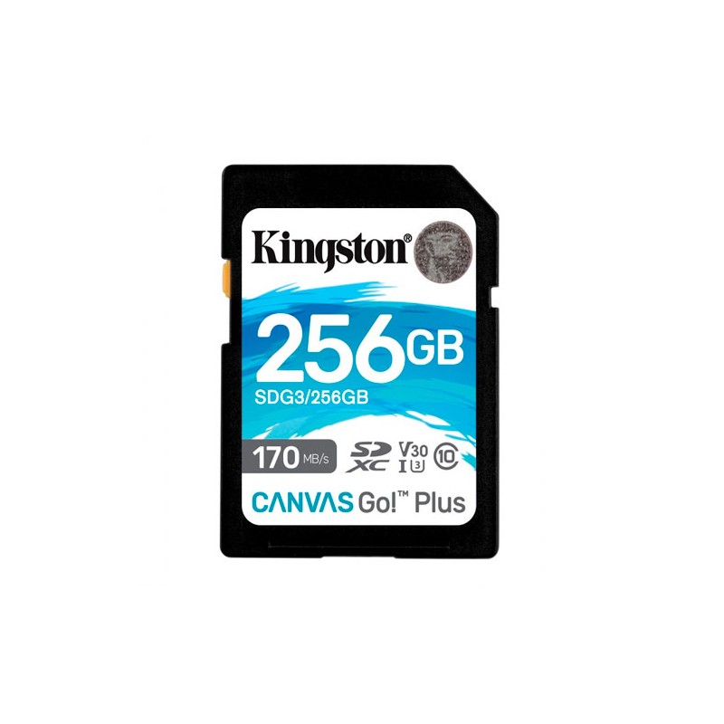 Memoria SD Kingston Canvas Go! Plus 256GB Sdxc Uhs-I Clase 10