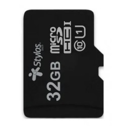 Memoria MicroSD Stylos STMSDS3B 32GB MicroSDHC UHS-I Clase 10 Read 13 MB/s Write 5 MB/s Negro