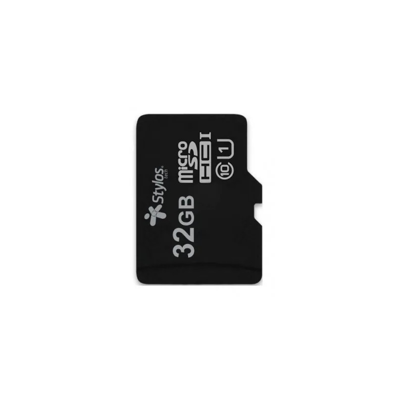 Memoria MicroSD Stylos STMSDS3B 32GB MicroSDHC UHS-I Clase 10 Read 13 MB/s Write 5 MB/s Negro