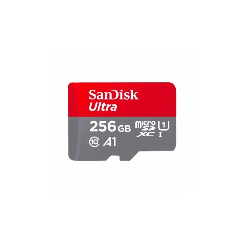 Memoria MicroSD Sandisk Ultra 256GB MicroSDxc Uhs-I Clase 10 con Adaptador