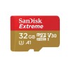 Memoria MicroSD Sandisk 32GB Extreme Sdhc, Sdxc Uhs-I Clase 10 Read 100Mb/S Write 60 MbS