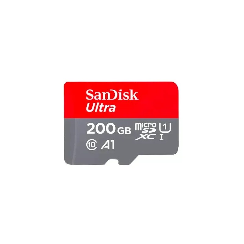 Memoria MicroSD Sandisk 200GB Ultra Sdhc Uhs-I Clase 10 Read 100Mb/S