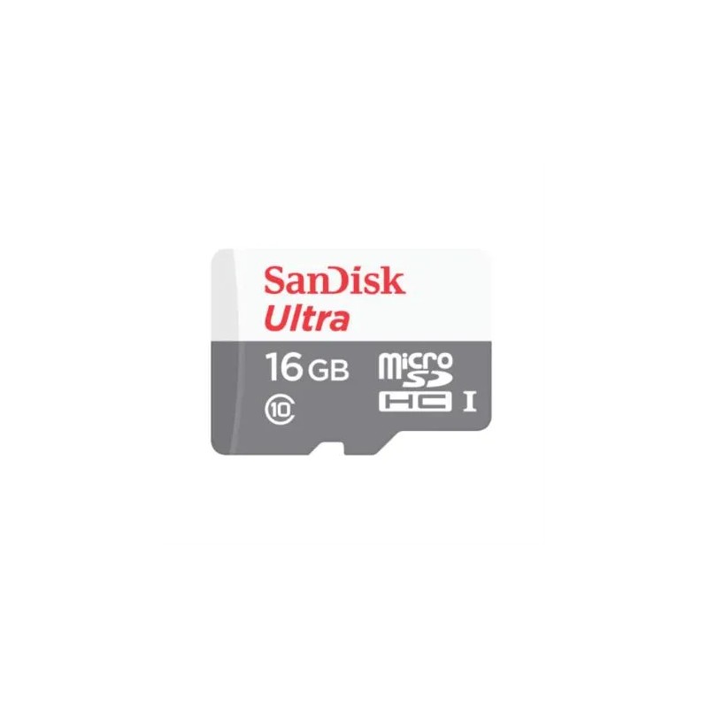 Memoria MicroSD Sandisk 16GB Ultra Sdhc Uhs-I Clase 10 Read 80Mb/S