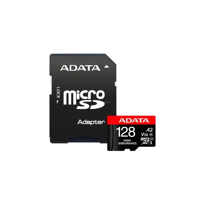 Memoria MicroSD Adata Premier Pro SDHC 128GB UHS-I U3 V30S U3 A2 Color Negro-Aqua
