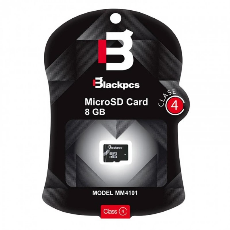 MEMORIA MICRO SDHC BLACKPCS  8GB CLASE 4 (MM4101-8GB)