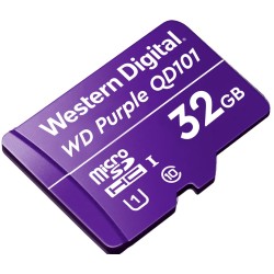 Memoria Micro SD Western Digital Purple, 32Gb, UHS-I, Ideal Para Grabacion de Video