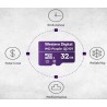 Memoria Micro SD Western Digital Purple, 32Gb, UHS-I, Ideal Para Grabacion de Video
