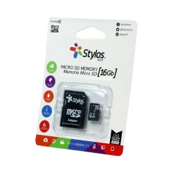 MEMORIA MICRO SD STYLOS 16 GB (STMS161B)