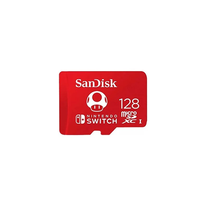 Memoria Micro SD SanDisk SDSQXAO-128G-GNCZN 128 GB, Velocidad 100 MB/s, Edicion Mario Bros