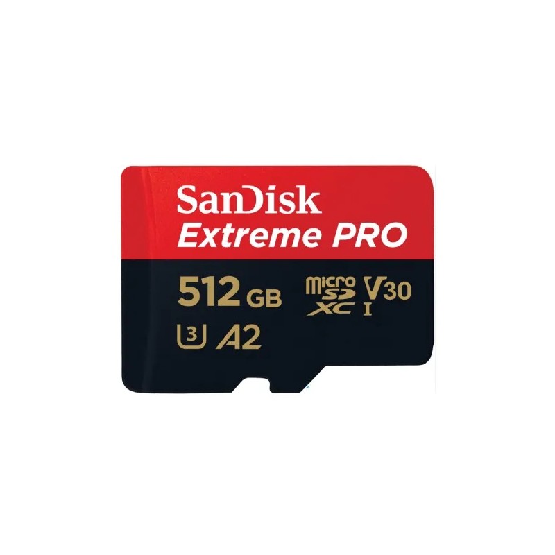 Memoria Micro SD SANDISK Extreme Pro de 512 GB de almacenamiento
